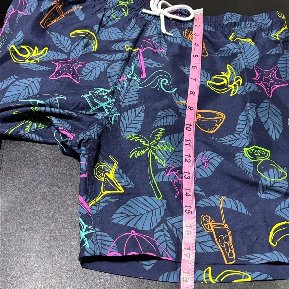 Trunks Neon Beach,drinks,elastic/draw cord, mesh lined,hip pockets,back pocket